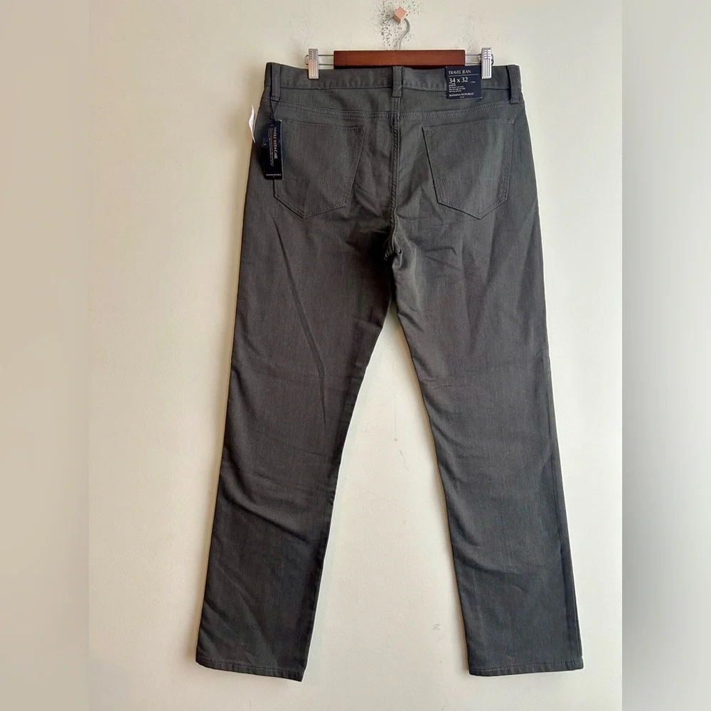 NWT Banana Republic Travel Jeans Olive Heather